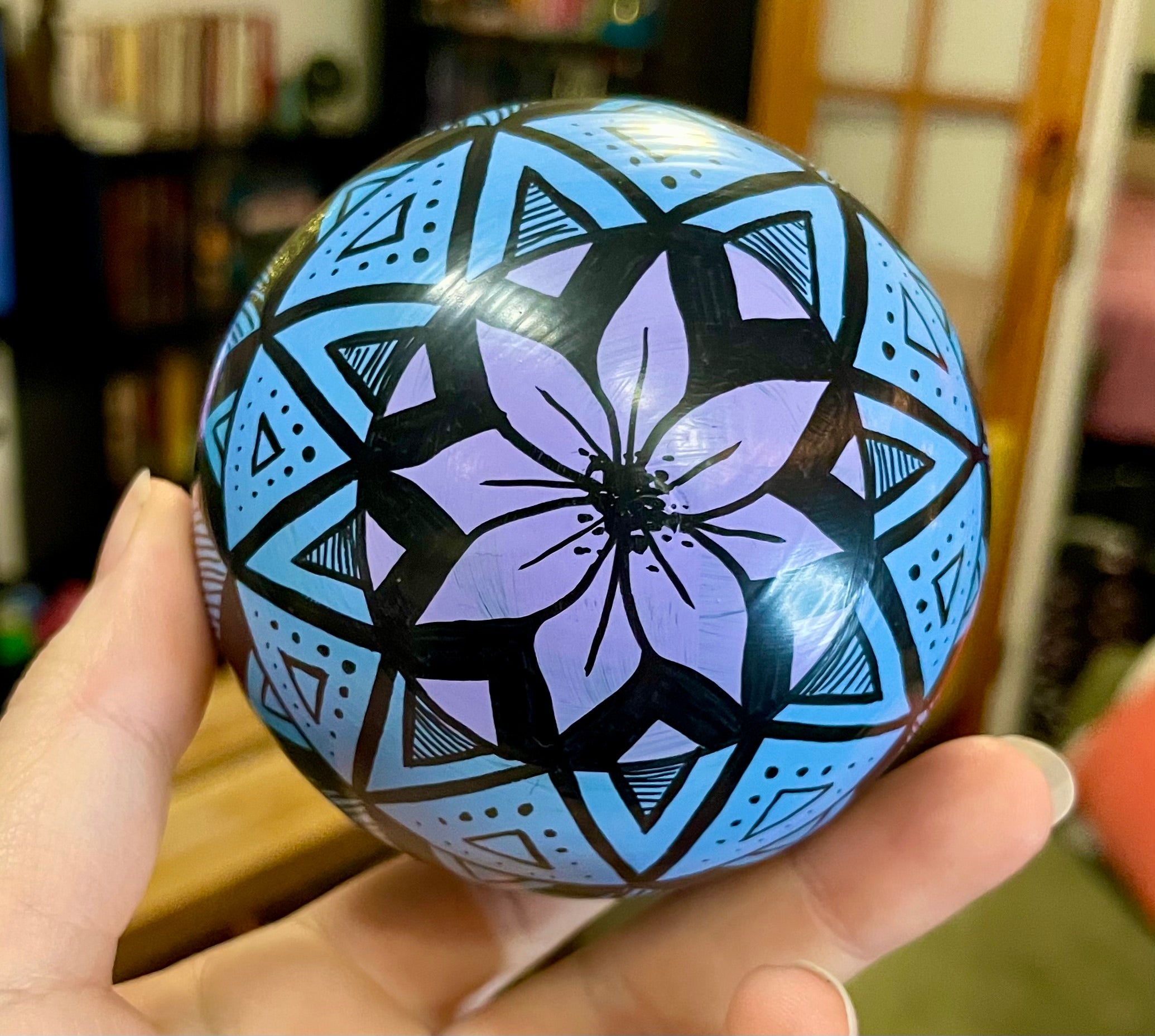 Hand Painted Colorful Christmas Ornament