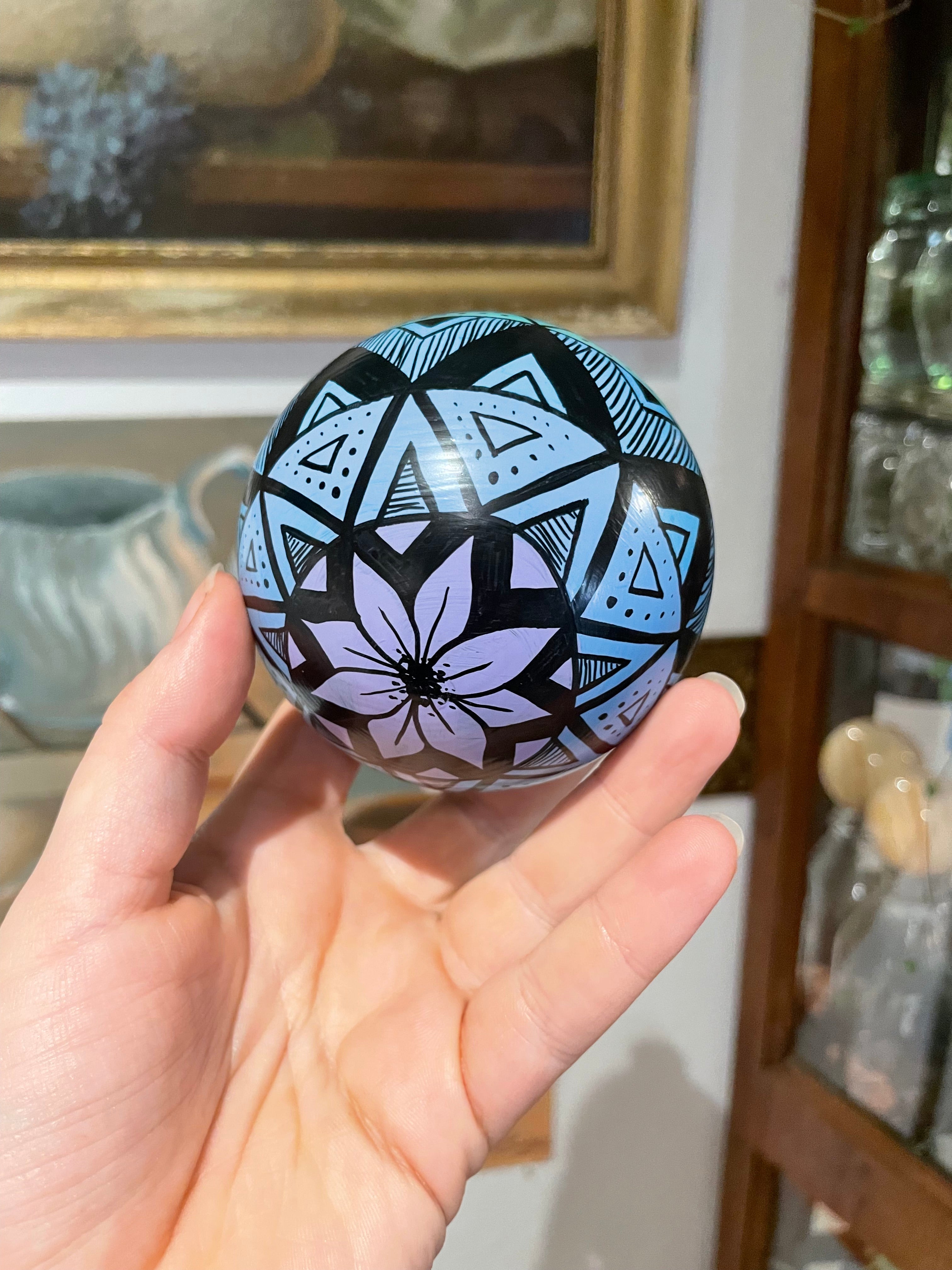 Hand Painted Colorful Christmas Ornament