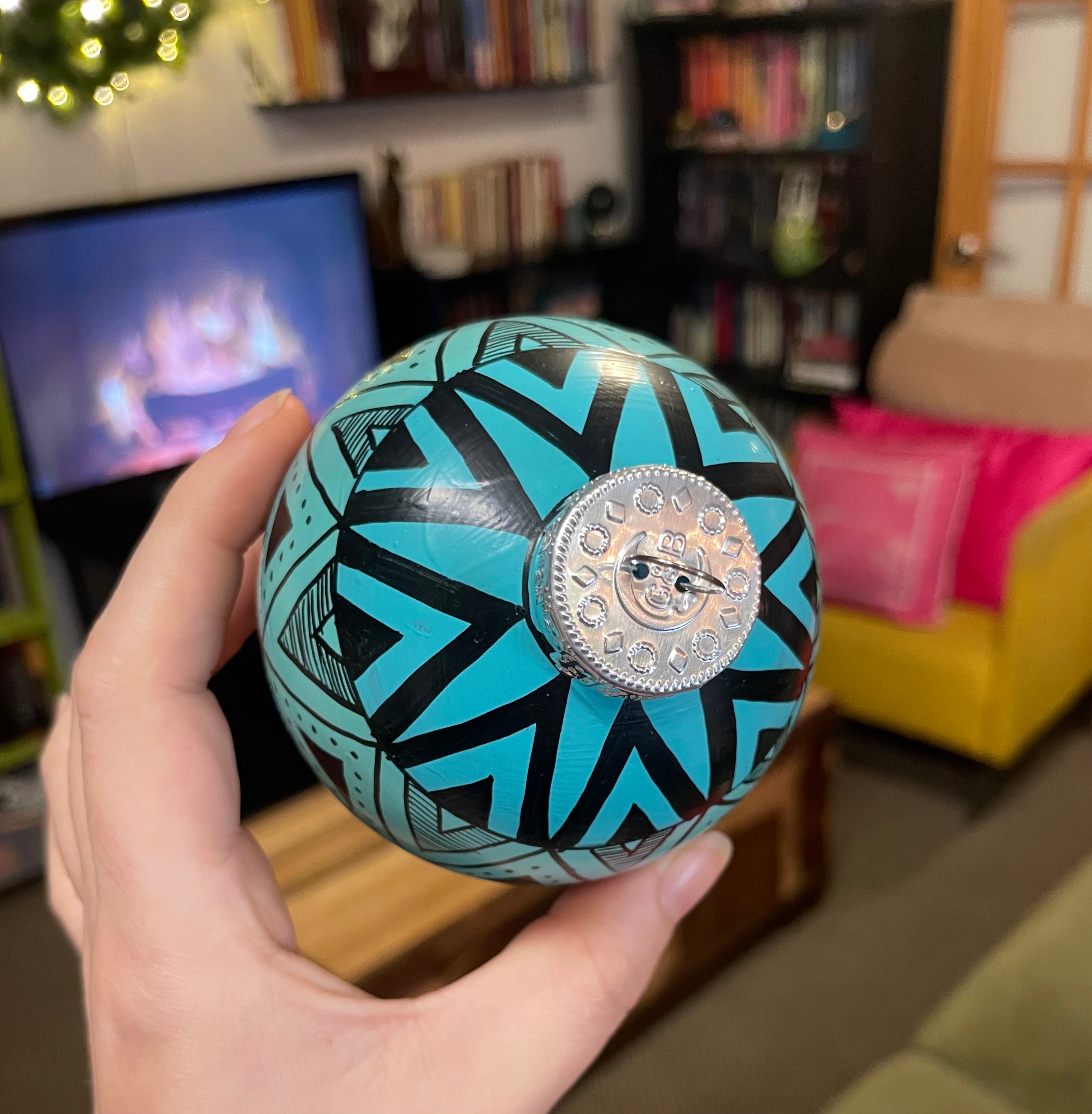 Hand Painted Colorful Christmas Ornament
