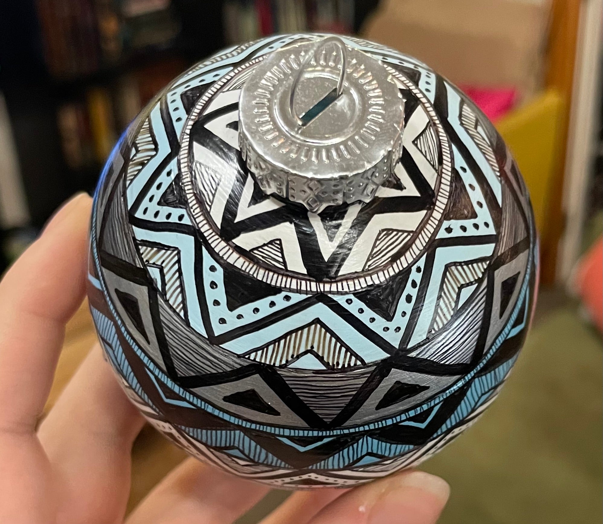 Hand Painted Intricate Colorful Christmas Ornaments