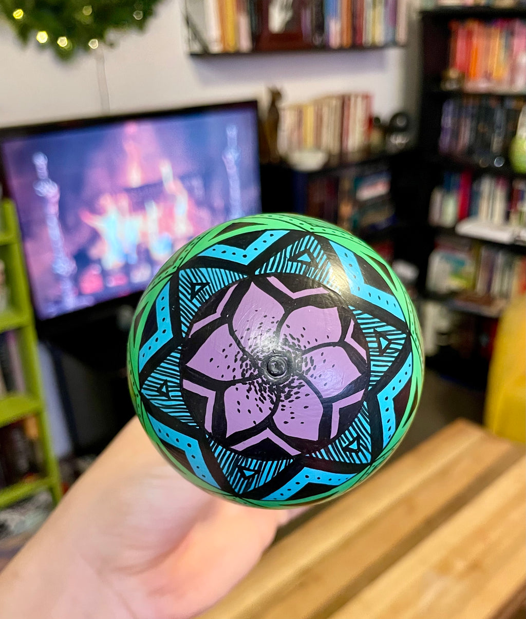 Hand Painted Colorful Christmas Ornament