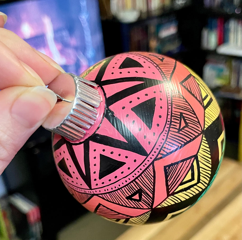 Hand Painted Colorful Christmas Ornament