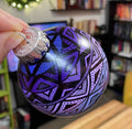 Purple Hand Painted Christmas Ornament